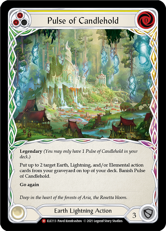 Pulse of Candlehold [ELE113] Unlimited Edition Rainbow Foil, Tales of Aria, Majestic, ELE113