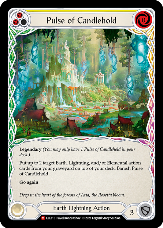 Pulse of Candlehold [ELE113] Unlimited Edition Rainbow Foil, Tales of Aria, Majestic, ELE113