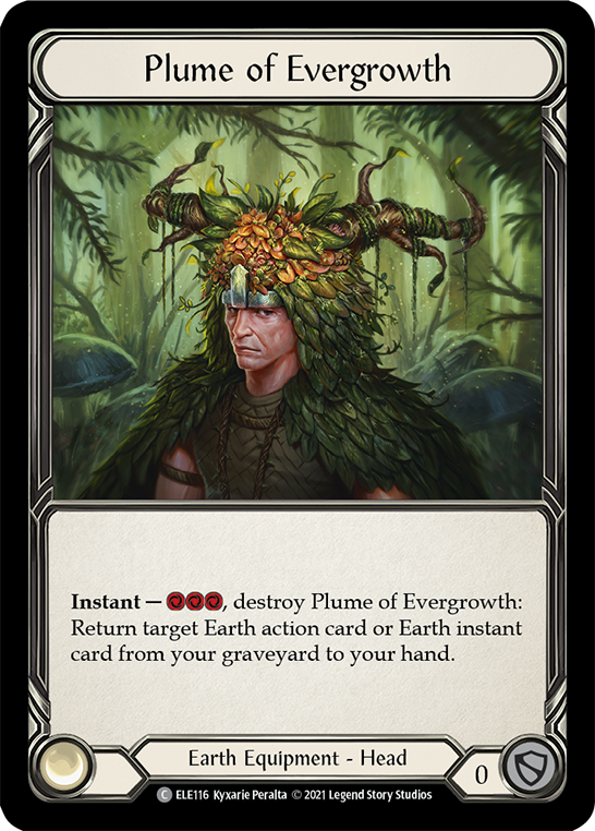 Plume of Evergrowth [ELE116] Unlimited Edition Rainbow Foil, Tales of Aria, Common, ELE116