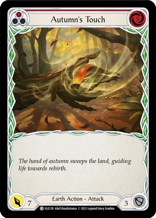 Autumn's Touch (Red) [ELE128] Unlimited Edition Rainbow Foil, Tales of Aria, Common, ELE128