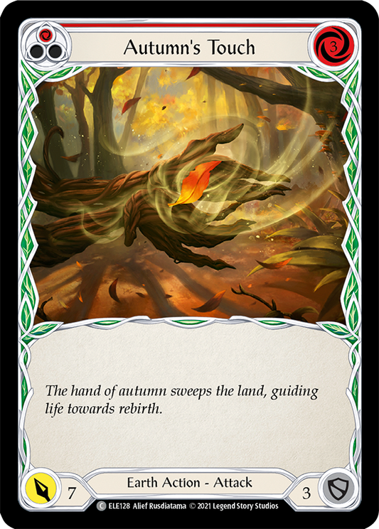 Autumn's Touch (Red) [ELE128] Unlimited Edition Rainbow Foil, Tales of Aria, Common, ELE128