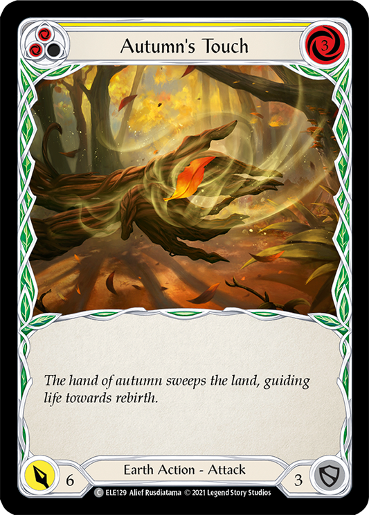 Autumn's Touch (Yellow) [ELE129] Unlimited Edition Rainbow Foil, Tales of Aria, Common, ELE129