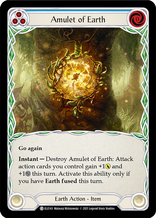 Amulet of Earth [ELE143] Unlimited Edition Rainbow Foil, Tales of Aria, Common, ELE143