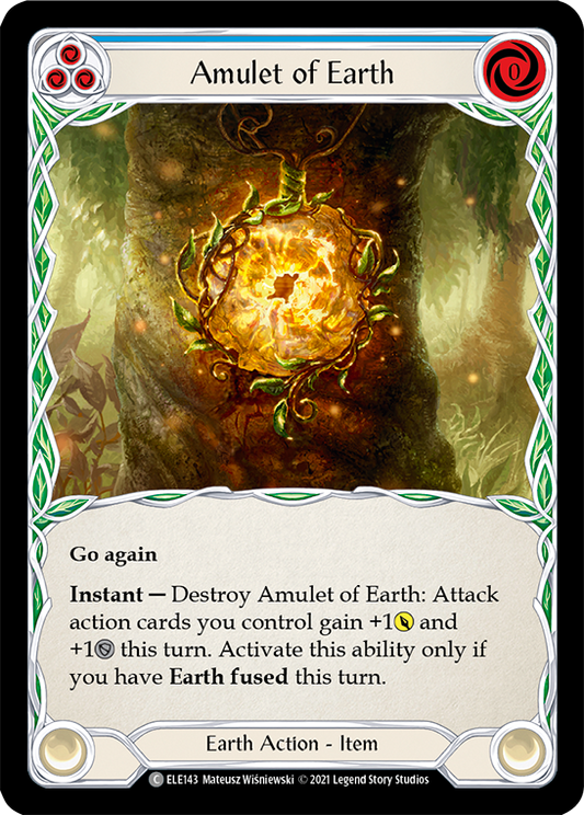 Amulet of Earth [ELE143] 1st Edition Normal, Tales of Aria, Common, ELE143