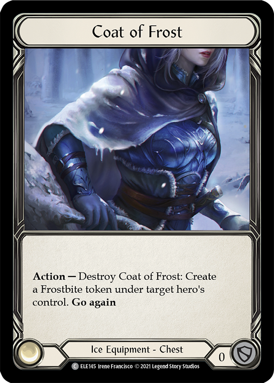 Coat of Frost [ELE145] 1st Edition Cold Foil, Tales of Aria, Common, ELE145