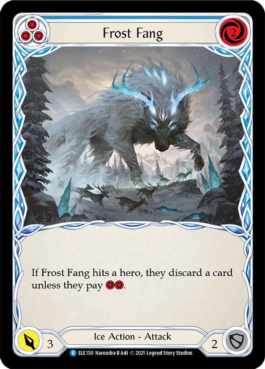 Frost Fang (Blue) [ELE150] Unlimited Edition Rainbow Foil, Tales of Aria, Rare, ELE150