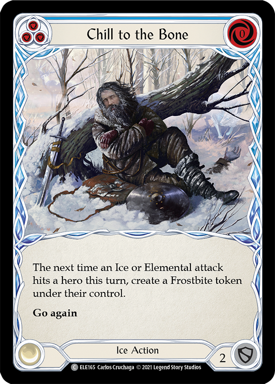 Chill to the Bone (Blue) [ELE165] Unlimited Edition Normal, Tales of Aria, Common, ELE165