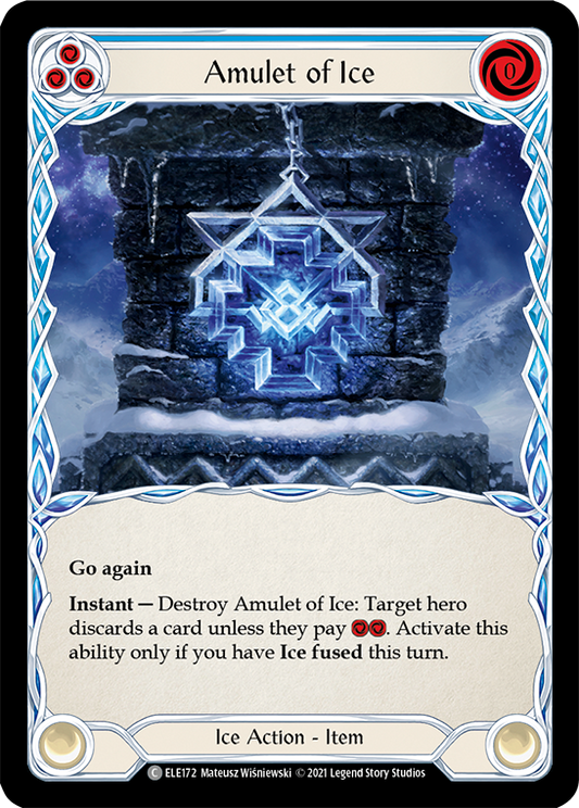 Amulet of Ice [ELE172] Unlimited Edition Normal, Tales of Aria, Common, ELE172