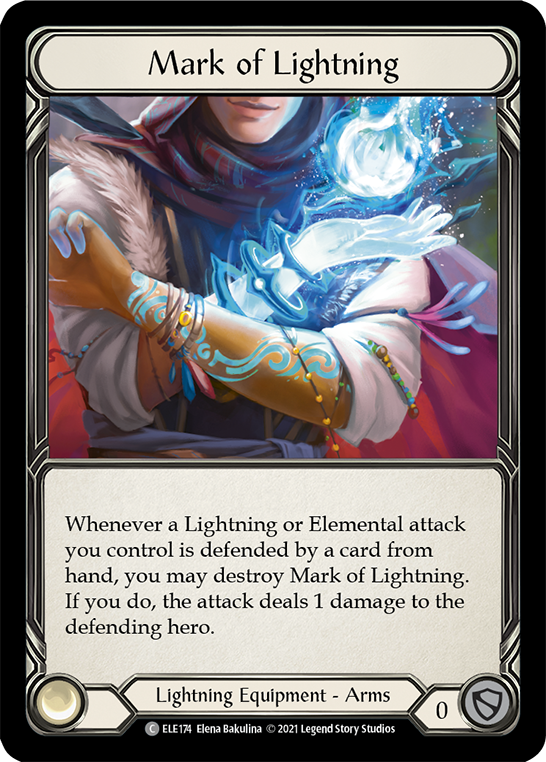 Mark of Lightning [ELE174] Unlimited Edition Rainbow Foil, Tales of Aria, Common, ELE174