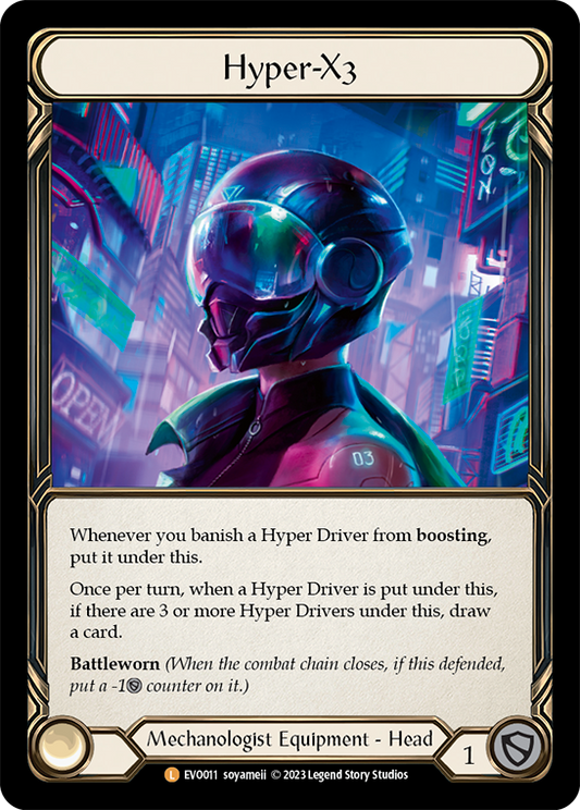 Hyper-X3 (Extended Art) [EVO011] Cold Foil, Bright Lights, Legendary, EVO011