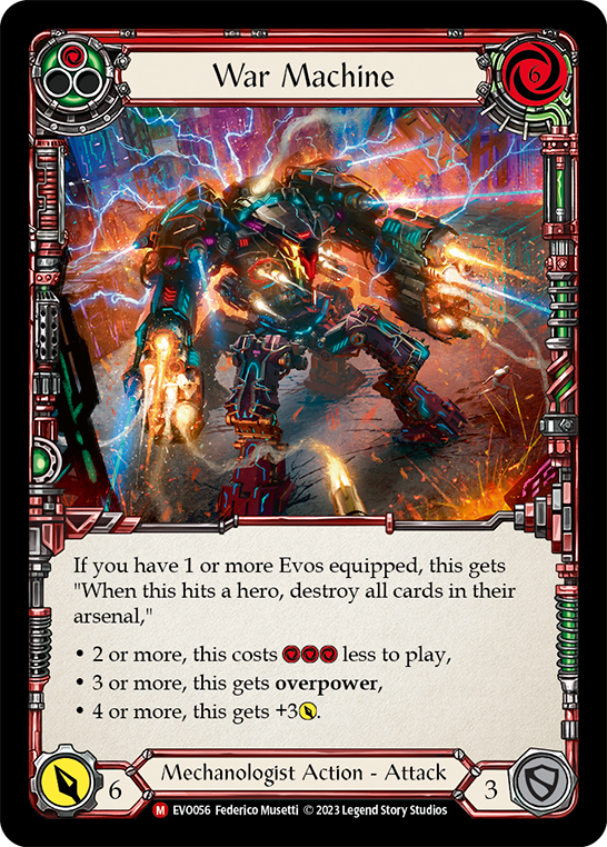 War Machine [EVO056] Rainbow Foil, Bright Lights, Majestic, EVO056