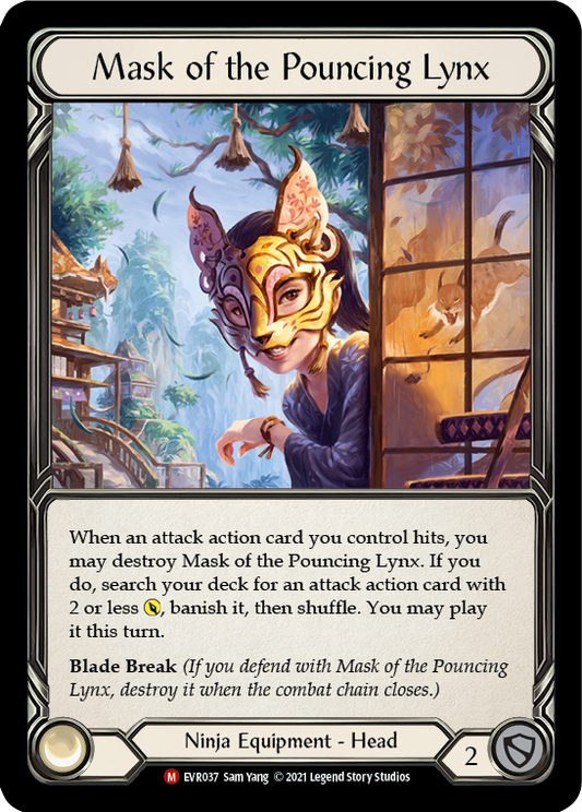 Mask of the Pouncing Lynx [EVR037] 1st Edition Normal, Everfest, Majestic, EVR037