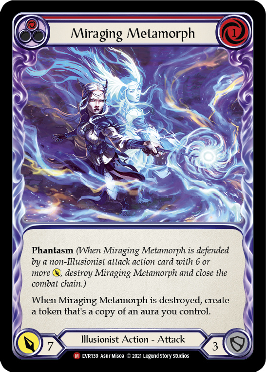 Miraging Metamorph [EVR139] 1st Edition Normal, Everfest, Majestic, EVR139