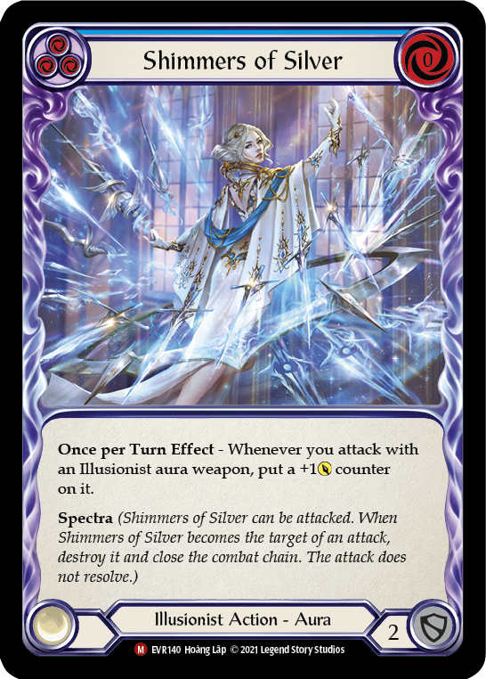 Shimmers of Silver [EVR140] 1st Edition Normal, Everfest, Majestic, EVR140