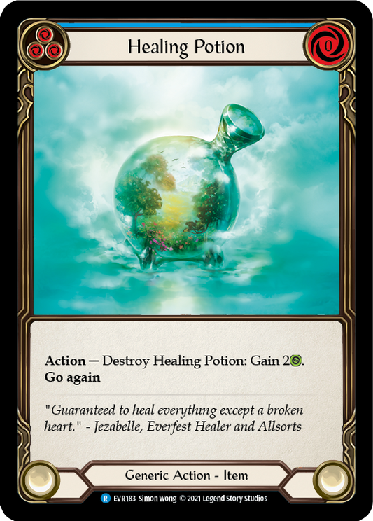 Healing Potion [EVR183] 1st Edition Cold Foil, Everfest, Rare, EVR183