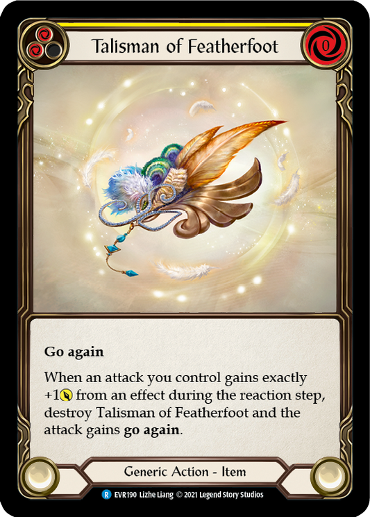 Talisman of Featherfoot [EVR190] 1st Edition Normal, Everfest, Rare, EVR190