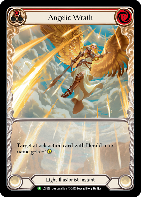 Angelic Wrath (Red) - LGS161 [LGS161] Rainbow Foil, Flesh and Blood: Promo Cards, Promo, LGS161