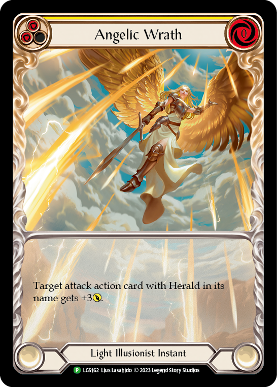 Angelic Wrath (Yellow) - LGS162 [LGS162] Rainbow Foil, Flesh and Blood: Promo Cards, Promo, LGS162