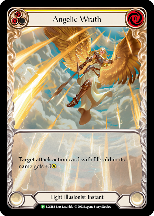 Angelic Wrath (Yellow) - LGS162 [LGS162] Rainbow Foil, Flesh and Blood: Promo Cards, Promo, LGS162