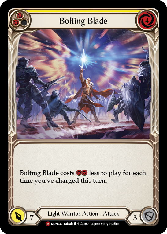 Bolting Blade [MON032] Unlimited Edition Rainbow Foil, Monarch, Majestic, MON032