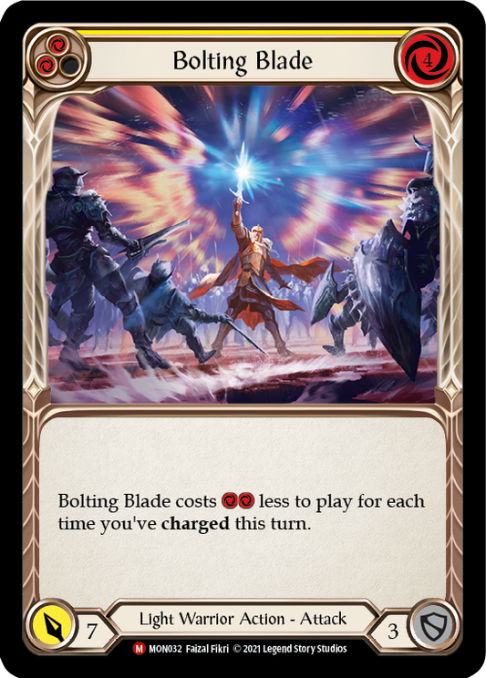 Bolting Blade [MON032] Unlimited Edition Rainbow Foil, Monarch, Majestic, MON032