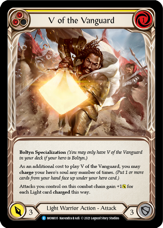 V of the Vanguard [MON035] 1st Edition Normal, Monarch, Rare, MON035