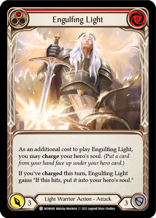 Engulfing Light (Red) [MON048] 1st Edition Normal, Monarch, Common, MON048