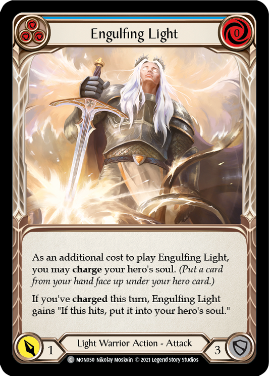 Engulfing Light (Blue) [MON050] Unlimited Edition Rainbow Foil, Monarch, Common, MON050