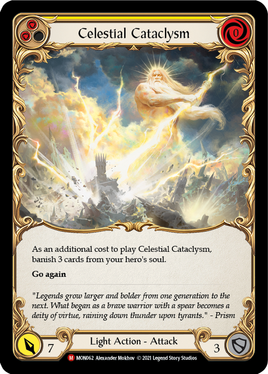 Celestial Cataclysm [MON062] Unlimited Edition Rainbow Foil, Monarch, Majestic, MON062