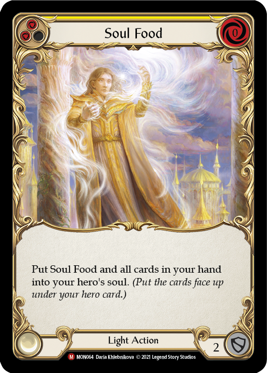 Soul Food [MON064] Unlimited Edition Rainbow Foil, Monarch, Majestic, MON064