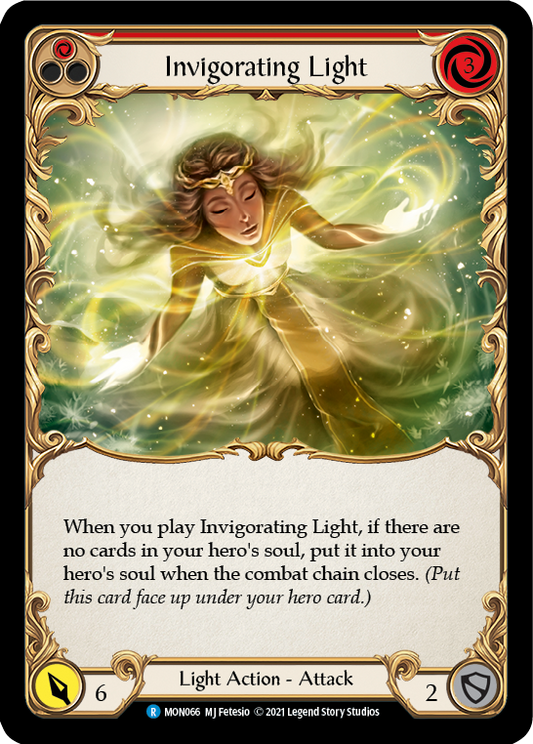 Invigorating Light (Red) [MON066] Unlimited Edition Rainbow Foil, Monarch, Rare, MON066