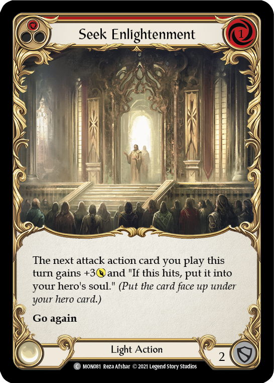 Seek Enlightenment (Red) [MON081] Unlimited Edition Normal, Monarch, Common, MON081