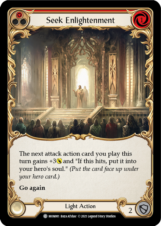 Seek Enlightenment (Red) [MON081] Unlimited Edition Normal, Monarch, Common, MON081