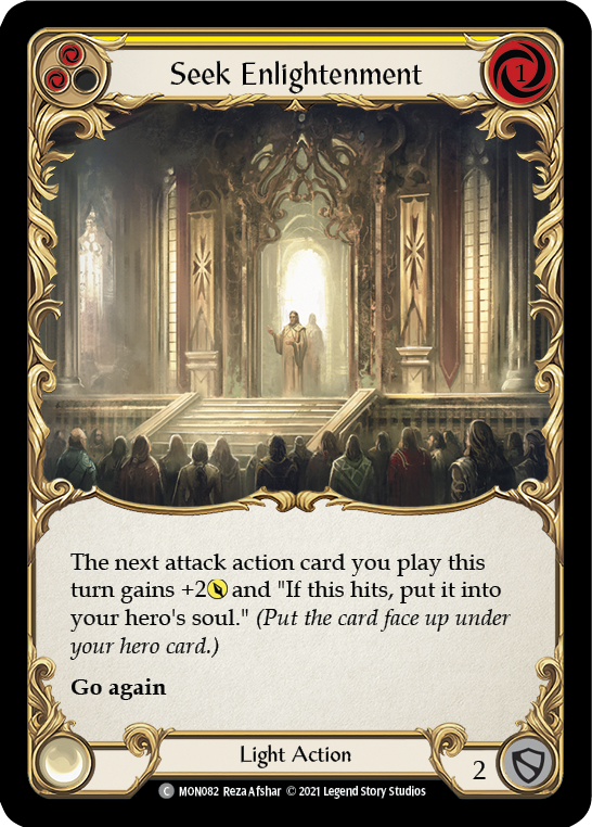 Seek Enlightenment (Yellow) [MON082] Unlimited Edition Normal, Monarch, Common, MON082