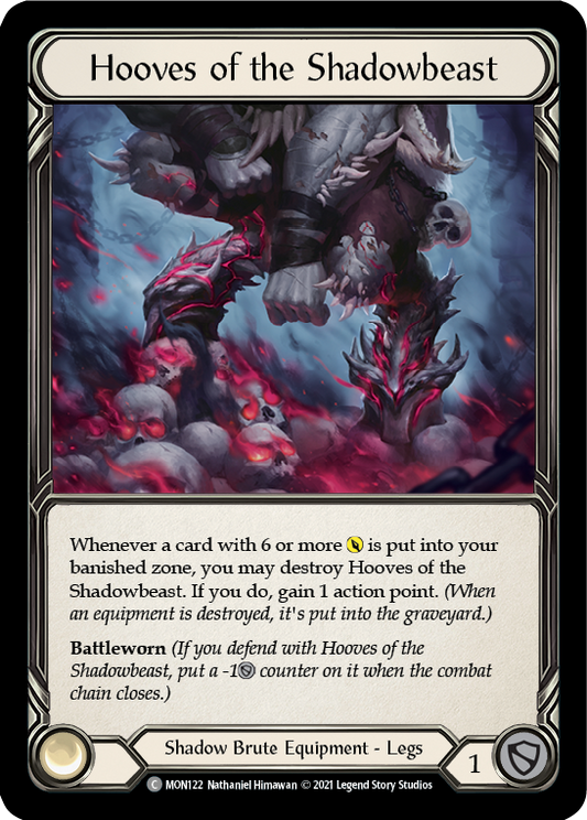 Hooves of the Shadowbeast [MON122] Unlimited Edition Rainbow Foil, Monarch, Common, MON122