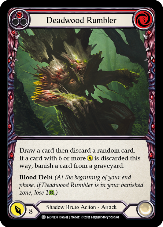 Deadwood Rumbler (Red) [MON138] 1st Edition Normal, Monarch, Common, MON138