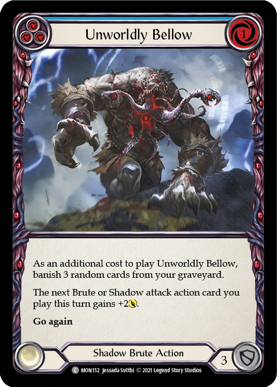 Unworldly Bellow (Blue) [MON152] Unlimited Edition Normal, Monarch, Common, MON152