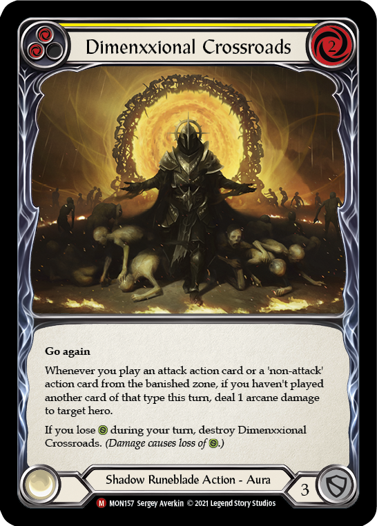 Dimenxxional Crossroads [MON157] 1st Edition Normal, Monarch, Majestic, MON157