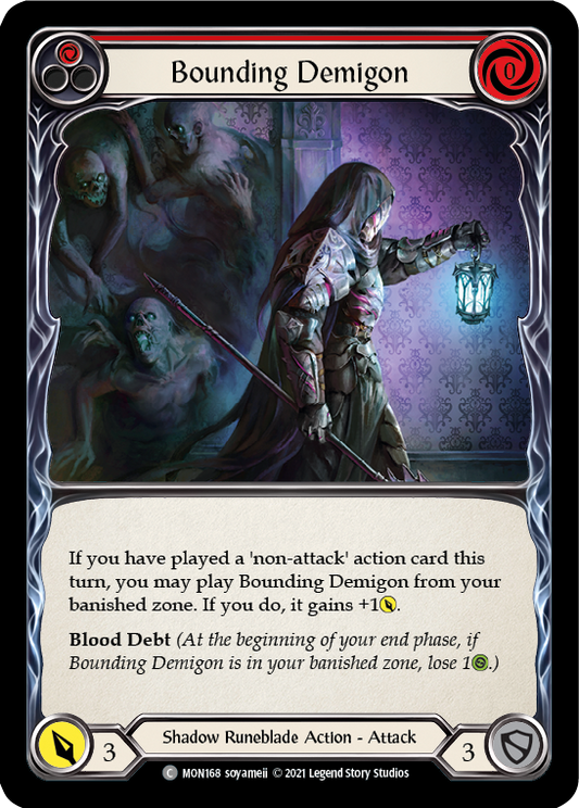 Bounding Demigon (Red) [MON168] 1st Edition Normal, Monarch, Common, MON168