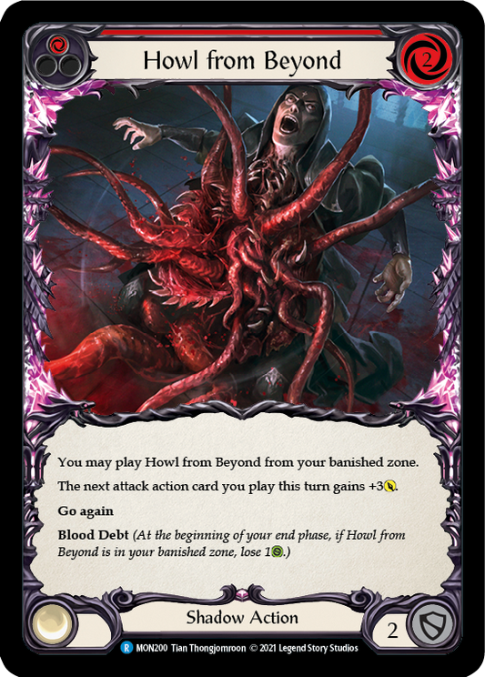 Howl from Beyond (Red) [MON200] Unlimited Edition Rainbow Foil, Monarch, Rare, MON200