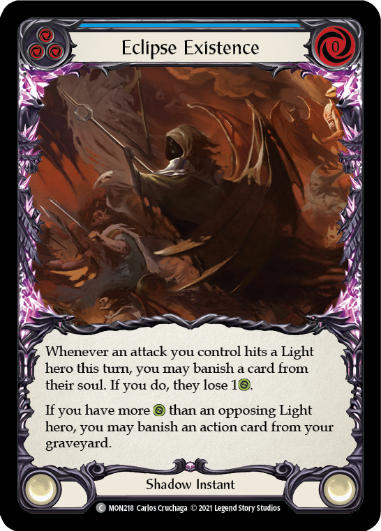 Eclipse Existence [MON218] Unlimited Edition Rainbow Foil, Monarch, Common, MON218