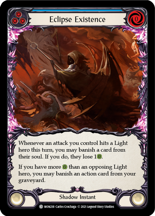 Eclipse Existence [MON218] Unlimited Edition Rainbow Foil, Monarch, Common, MON218