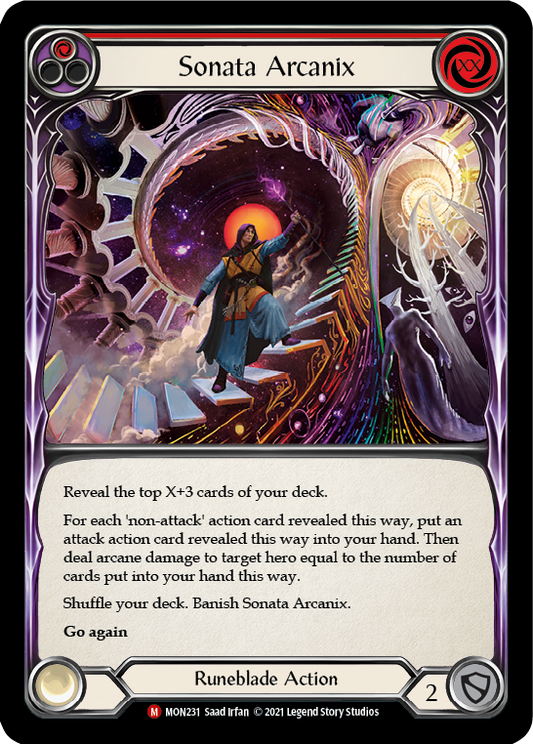 Sonata Arcanix [MON231] 1st Edition Rainbow Foil, Monarch, Majestic, MON231