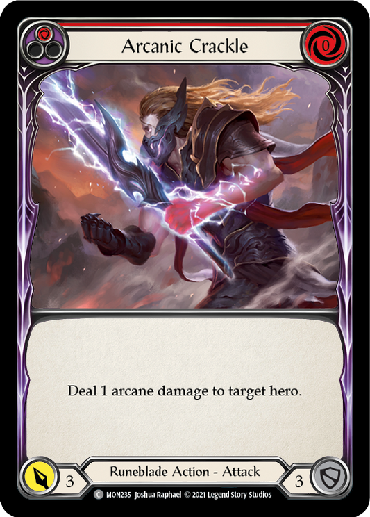 Arcanic Crackle (Red) [MON235] Unlimited Edition Normal, Monarch, Common, MON235