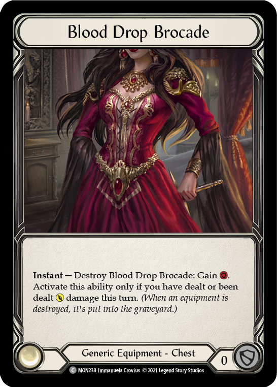 Blood Drop Brocade [MON238] Unlimited Edition Rainbow Foil, Monarch, Common, MON238