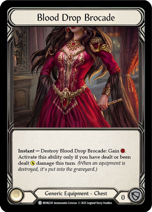 Blood Drop Brocade [MON238] 1st Edition Normal, Monarch, Common, MON238