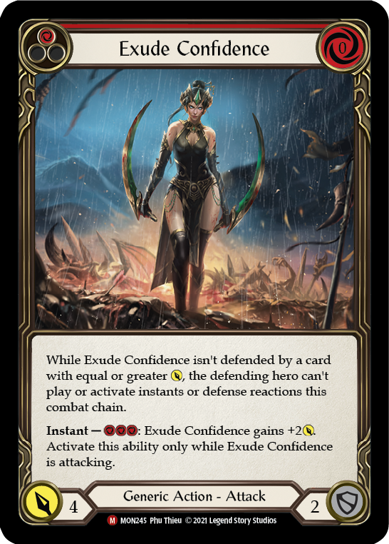 Exude Confidence [MON245] Unlimited Edition Rainbow Foil, Monarch, Majestic, MON245