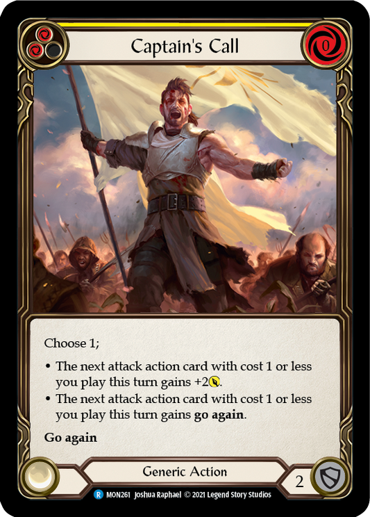 Captain's Call (Yellow) [MON261] 1st Edition Normal, Monarch, Rare, MON261