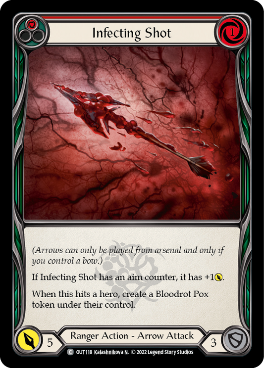 Infecting Shot (Red) [OUT118] Rainbow Foil, Outsiders, Common, OUT118