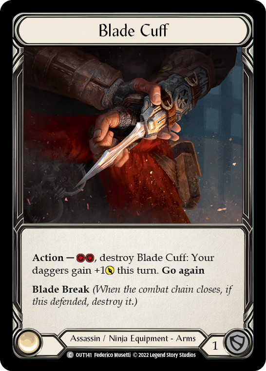 Blade Cuff [OUT141] Cold Foil, Outsiders, Common, OUT141